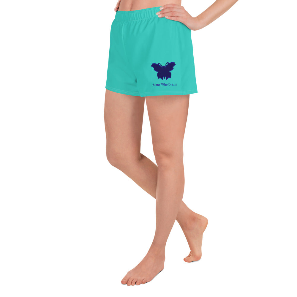 Logo collection｜Unisex Athletic Shorts｜Turquoise