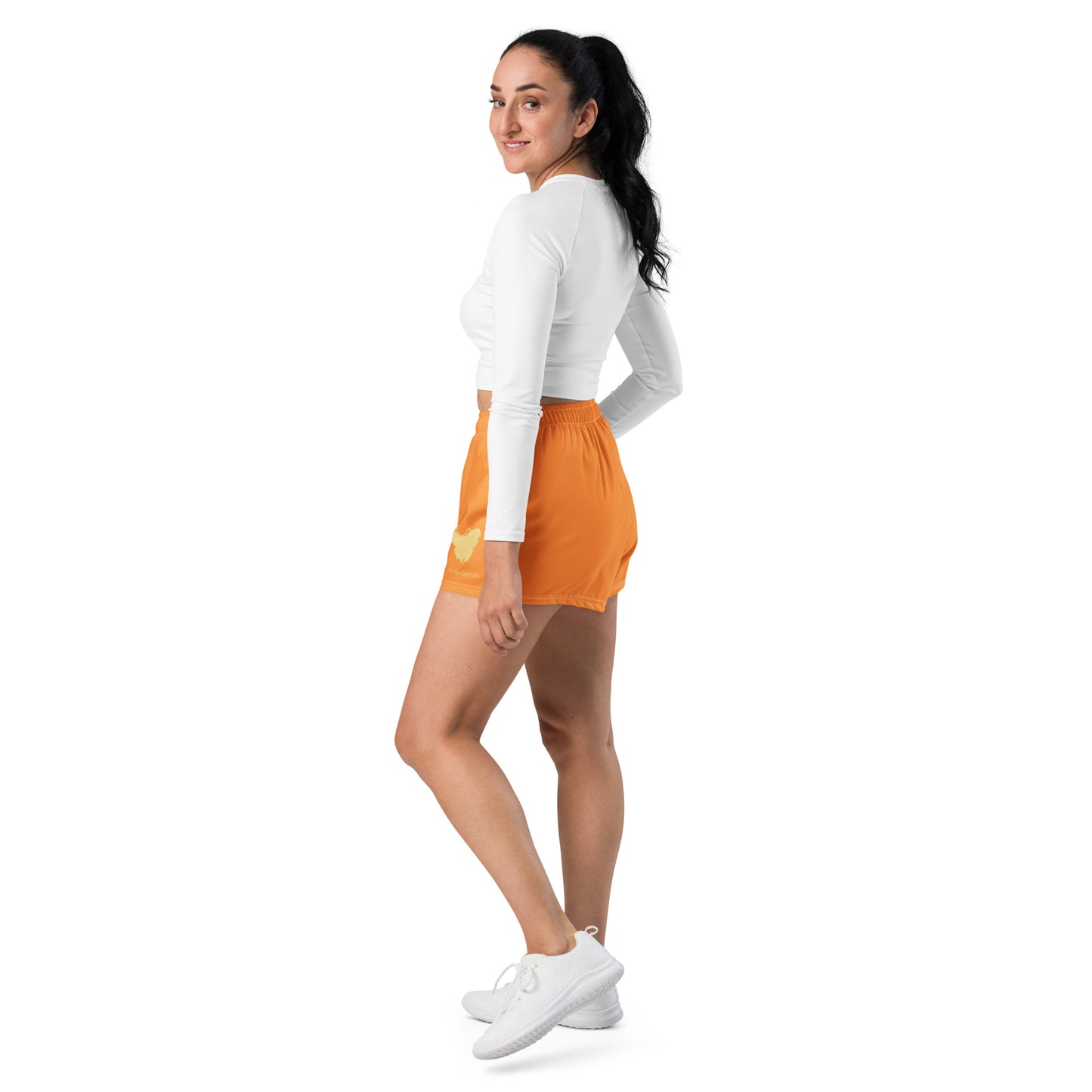 Logo collection｜Unisex Athletic Shorts｜Orange