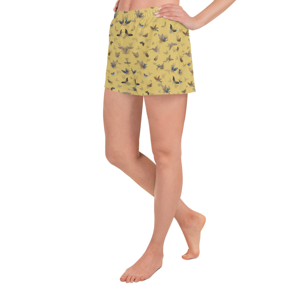 Butterfly dancing｜Unisex Athletic Shorts｜Gold