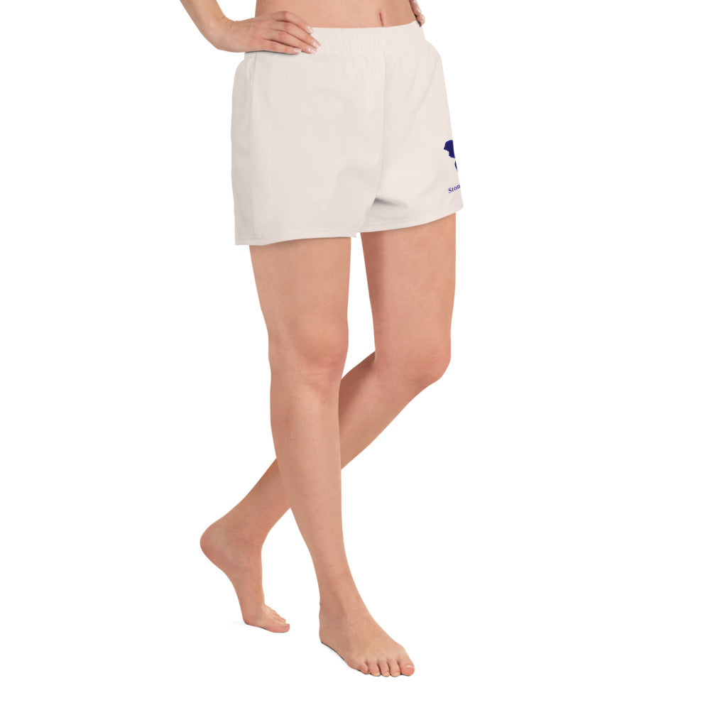 Logo collection｜Unisex Athletic Shorts｜Fish belly white