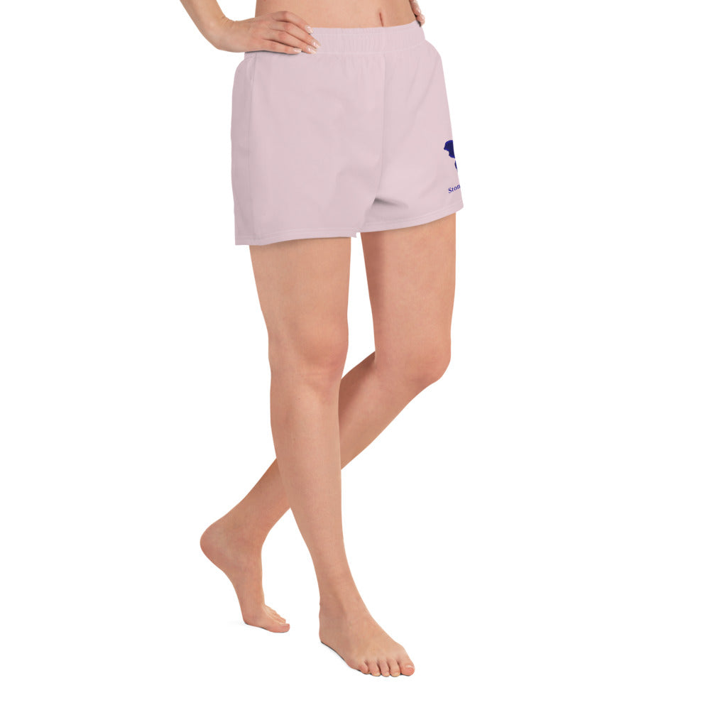 Logo collection｜Unisex Athletic Shorts｜Pale pinkish gray