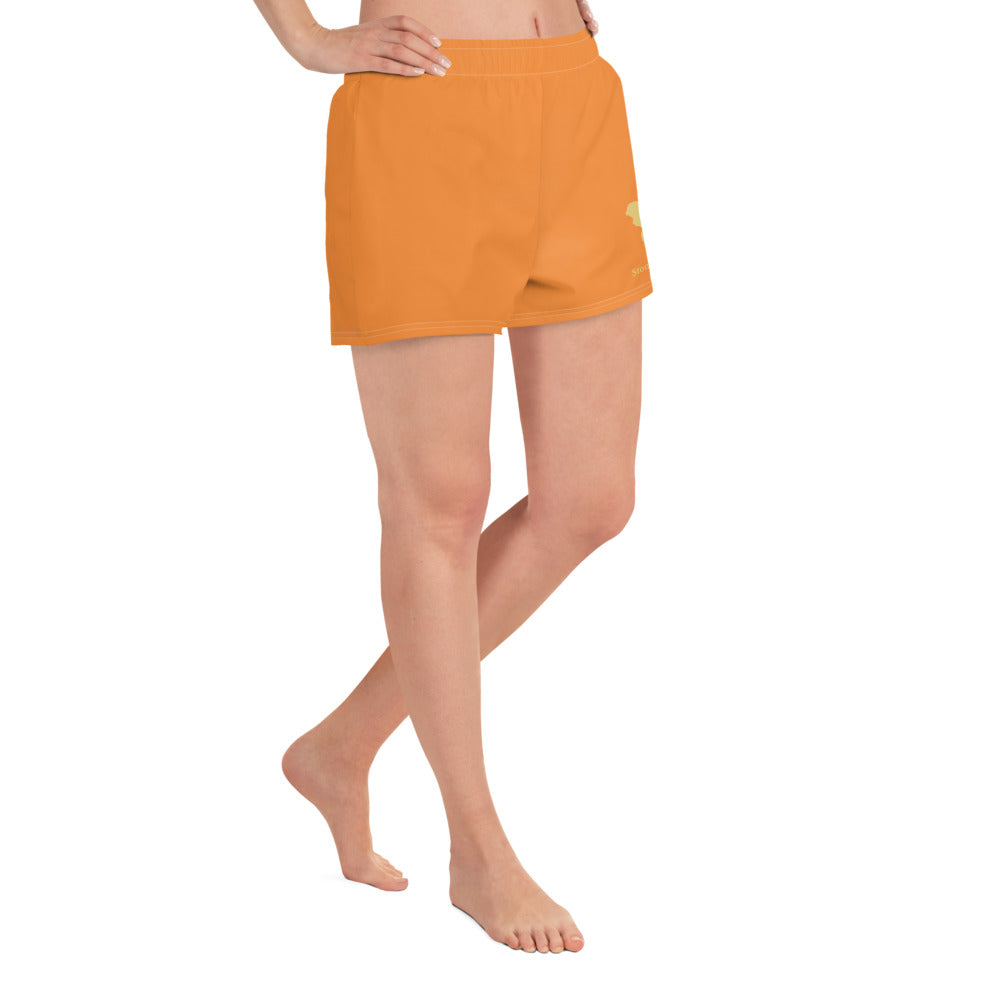 Logo collection｜Unisex Athletic Shorts｜Orange