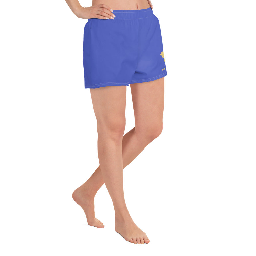 Logo collection｜Unisex Athletic Shorts｜Royal blue