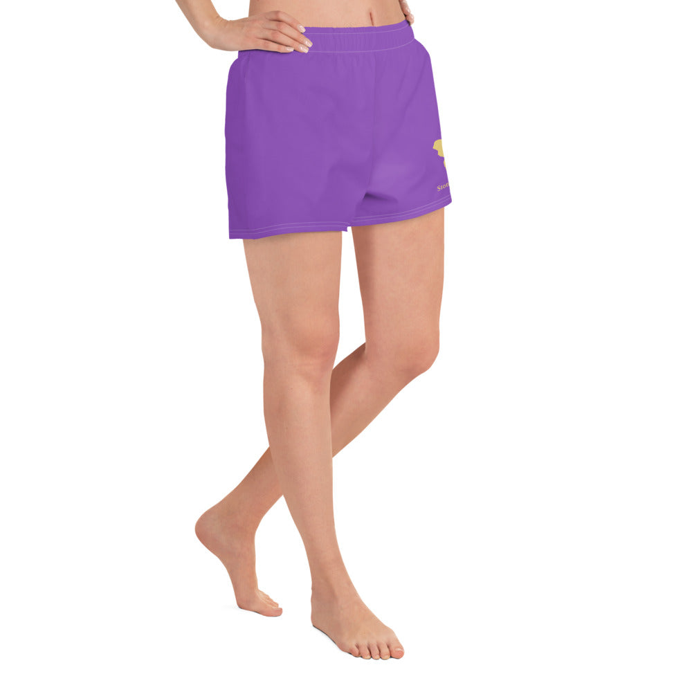 Logo collection｜Unisex Athletic Shorts｜Purple