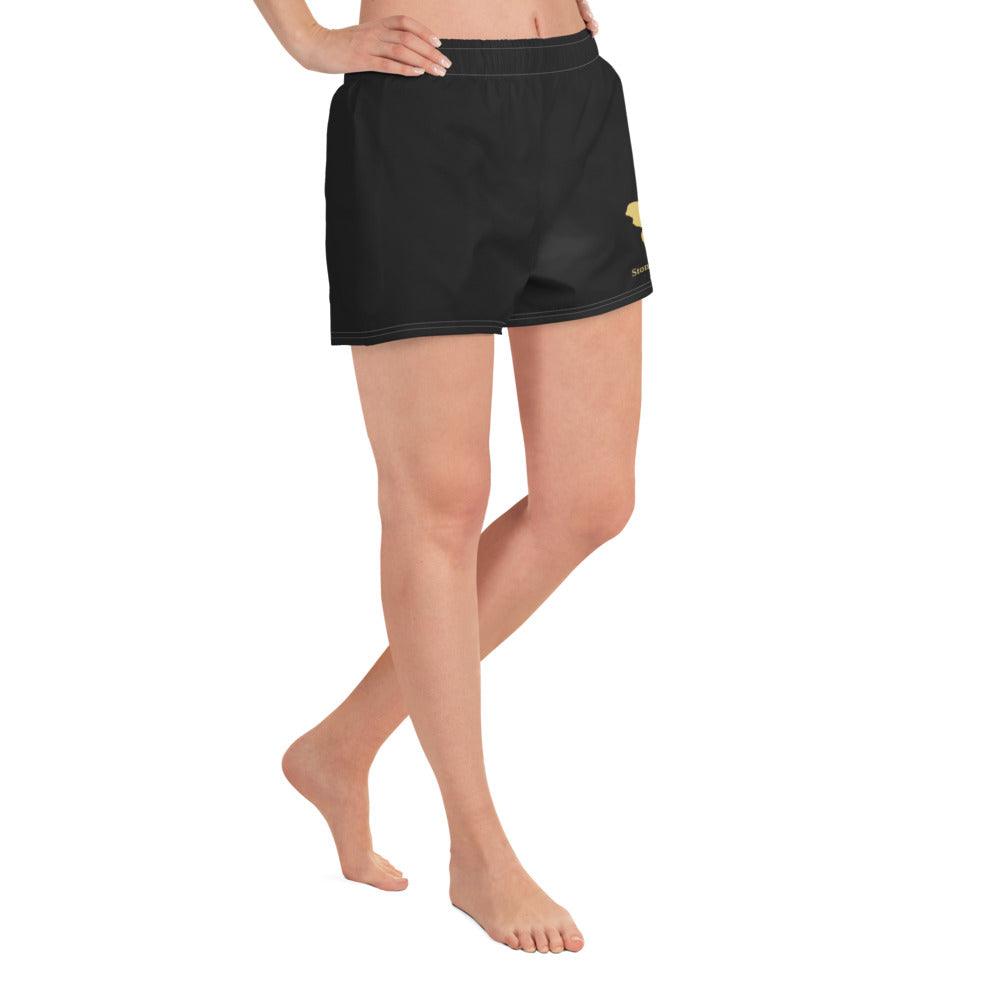 Logo collection｜Unisex Athletic Shorts｜Black