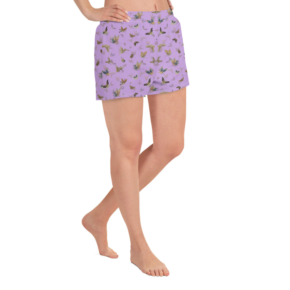 Butterfly dancing｜Unisex Athletic Shorts｜Lilac