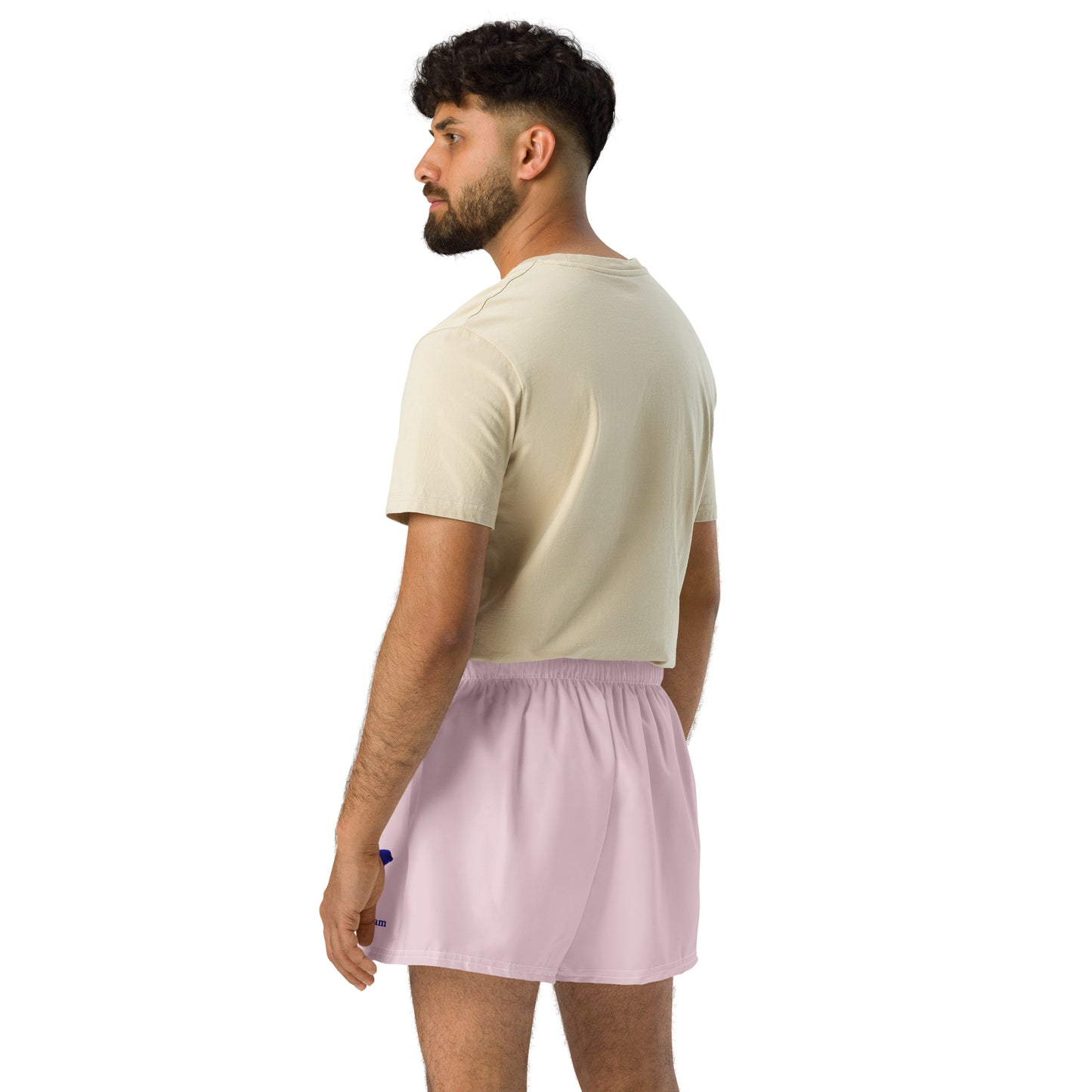 Logo collection｜Unisex Athletic Shorts｜Pale pinkish gray