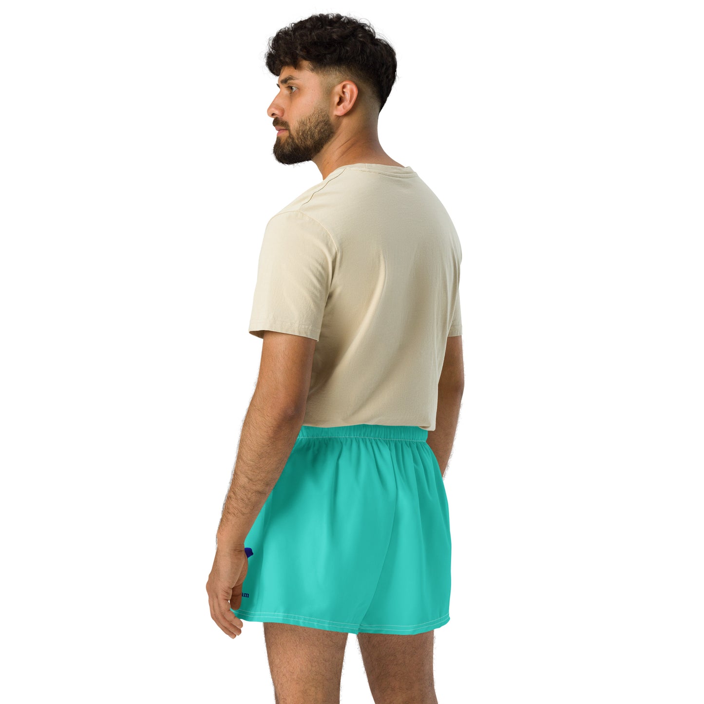 Logo collection｜Unisex Athletic Shorts｜Turquoise