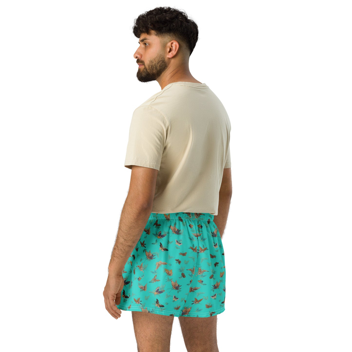 Butterfly dancing｜Unisex Athletic Shorts｜Turquoise