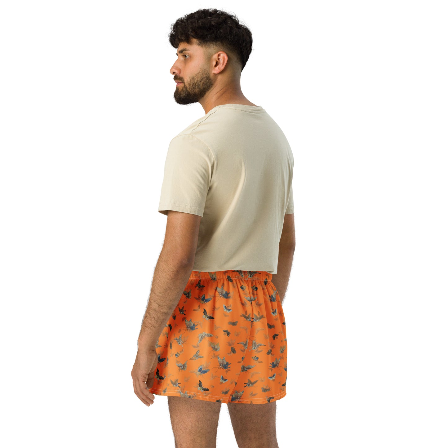 Butterfly dancing｜Unisex Athletic Shorts｜Orange