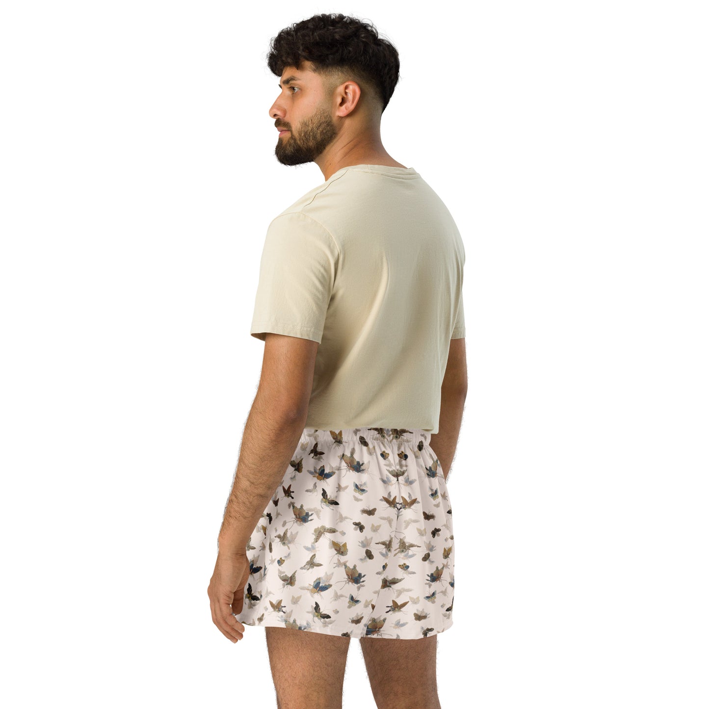 Butterfly dancing｜Unisex Athletic Shorts｜Fish belly white