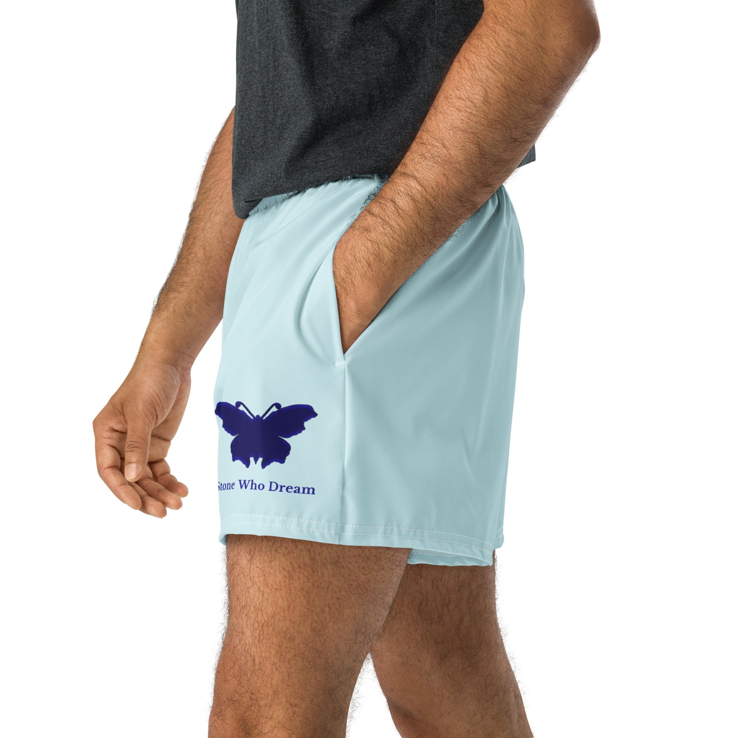 Logo collection｜Unisex Athletic Shorts｜Aqua blue