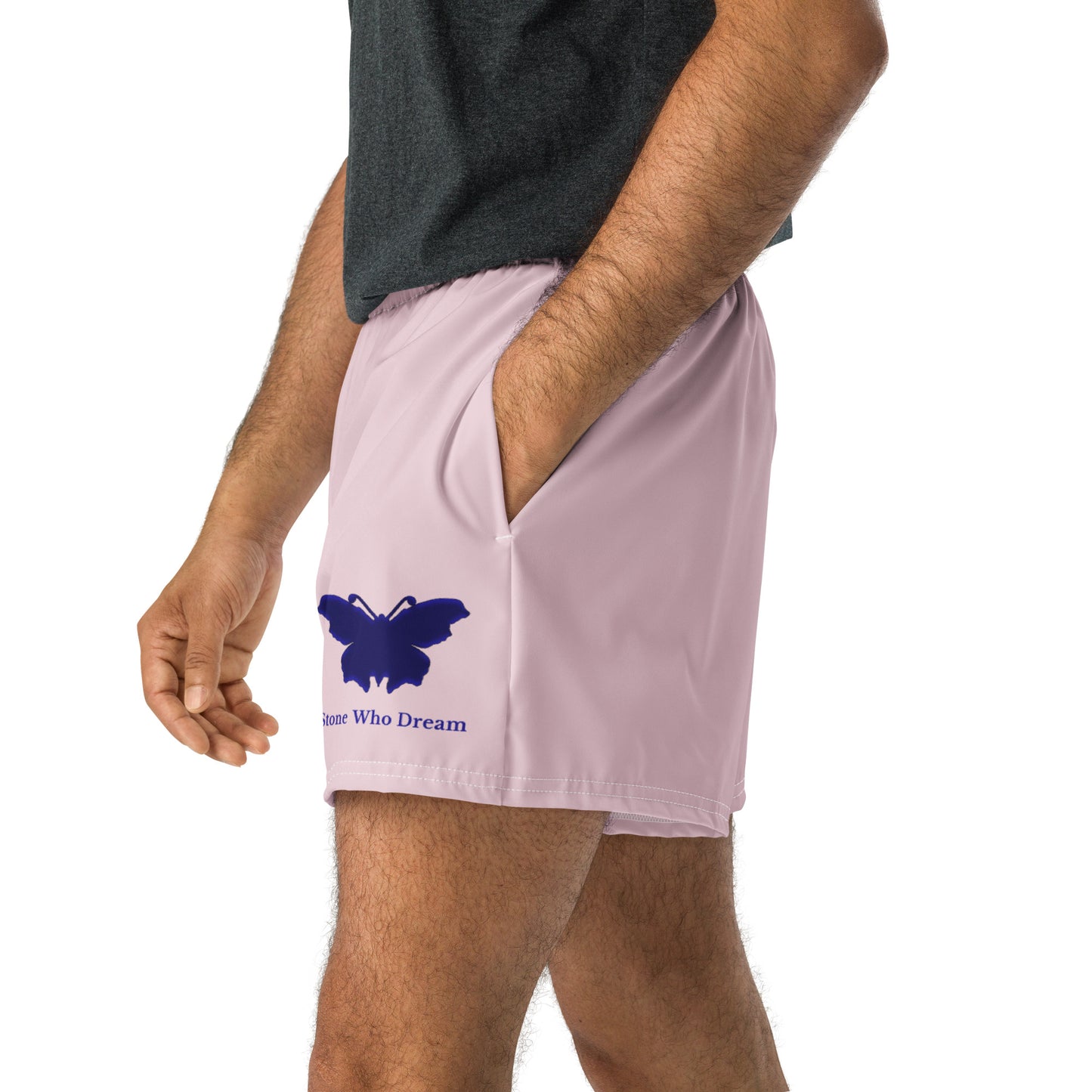 Logo collection｜Unisex Athletic Shorts｜Pale pinkish gray