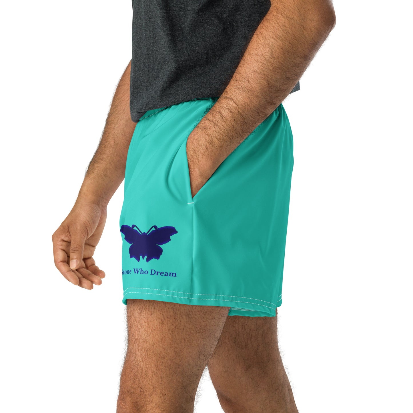 Logo collection｜Unisex Athletic Shorts｜Turquoise