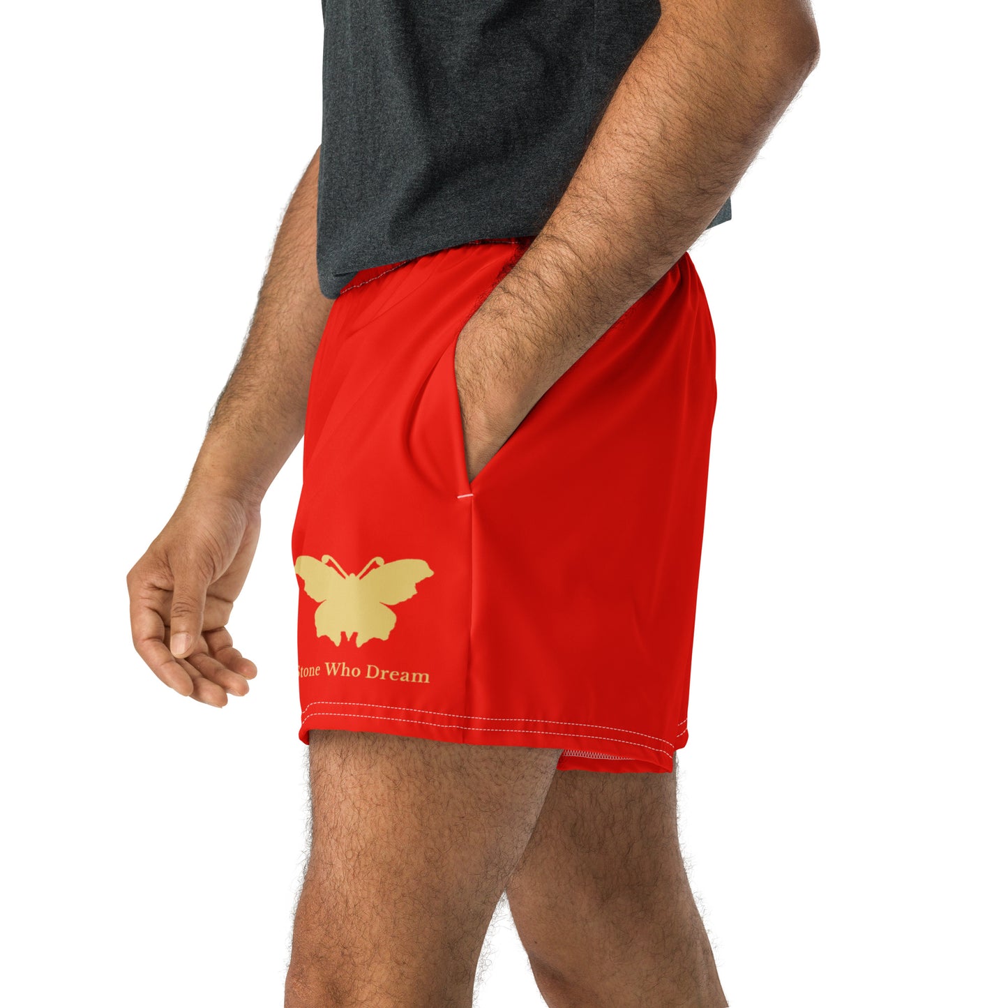 Logo collection｜Unisex Athletic Shorts｜Garnet red