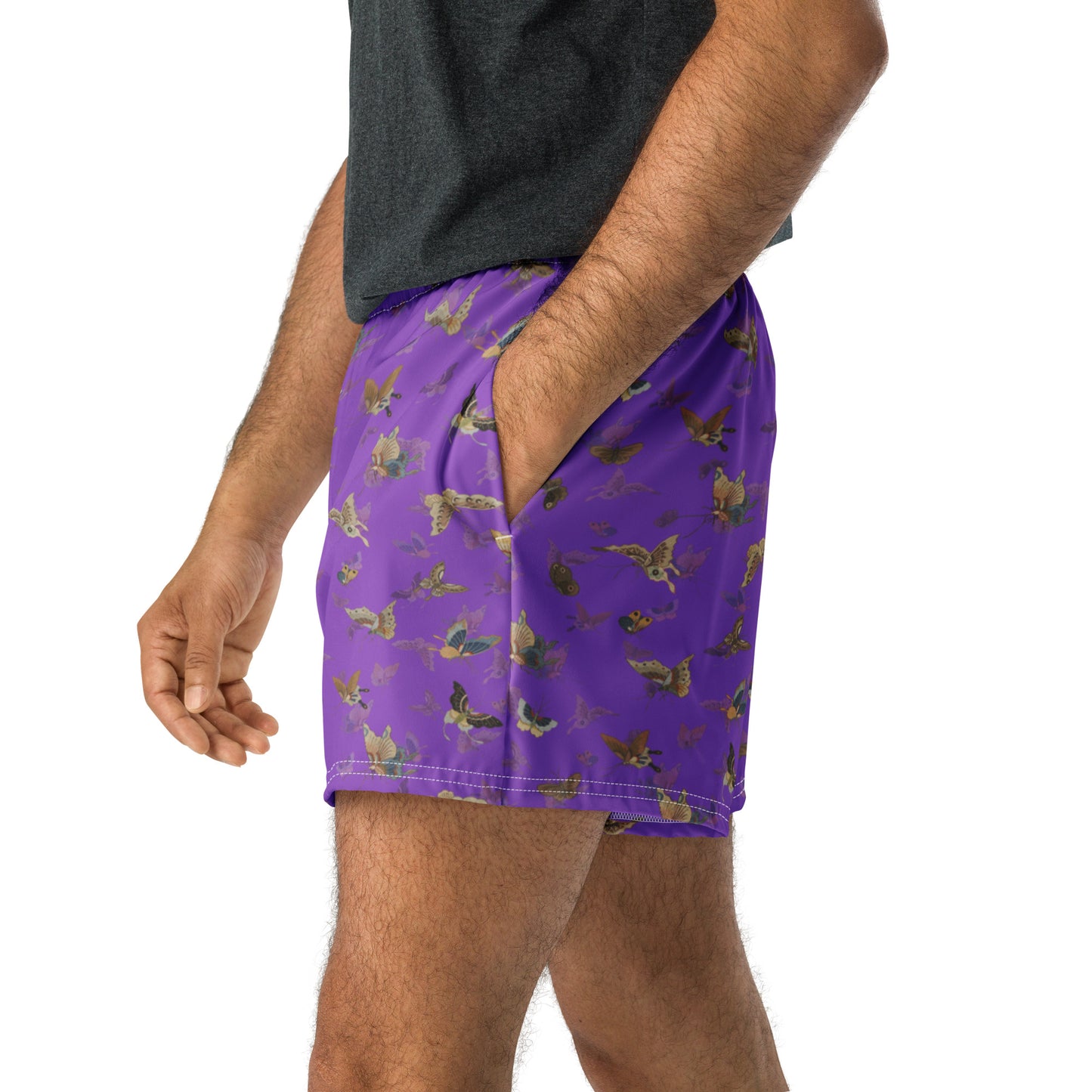 Butterfly dancing｜Unisex Athletic Shorts｜Purple