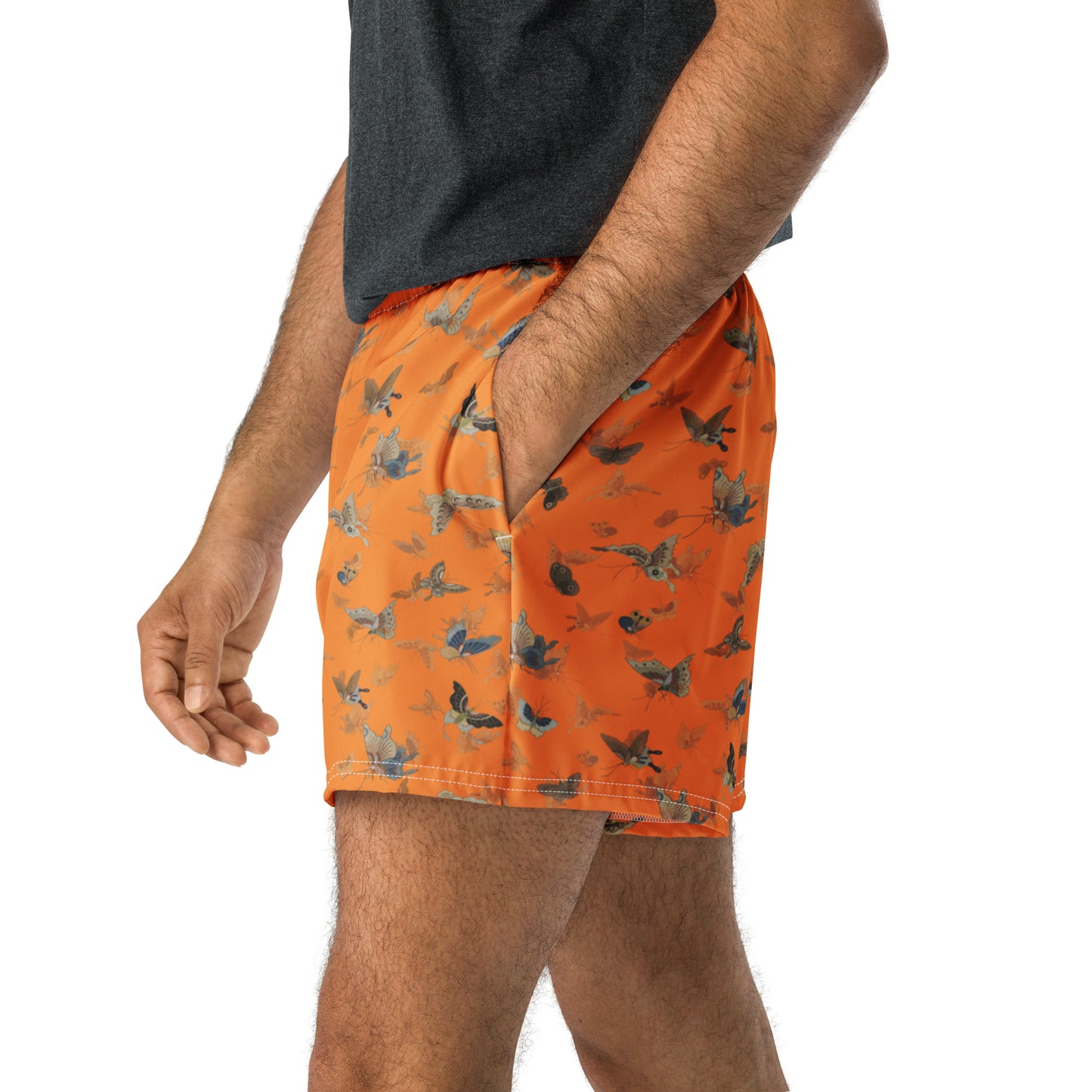 Butterfly dancing｜Unisex Athletic Shorts｜Orange