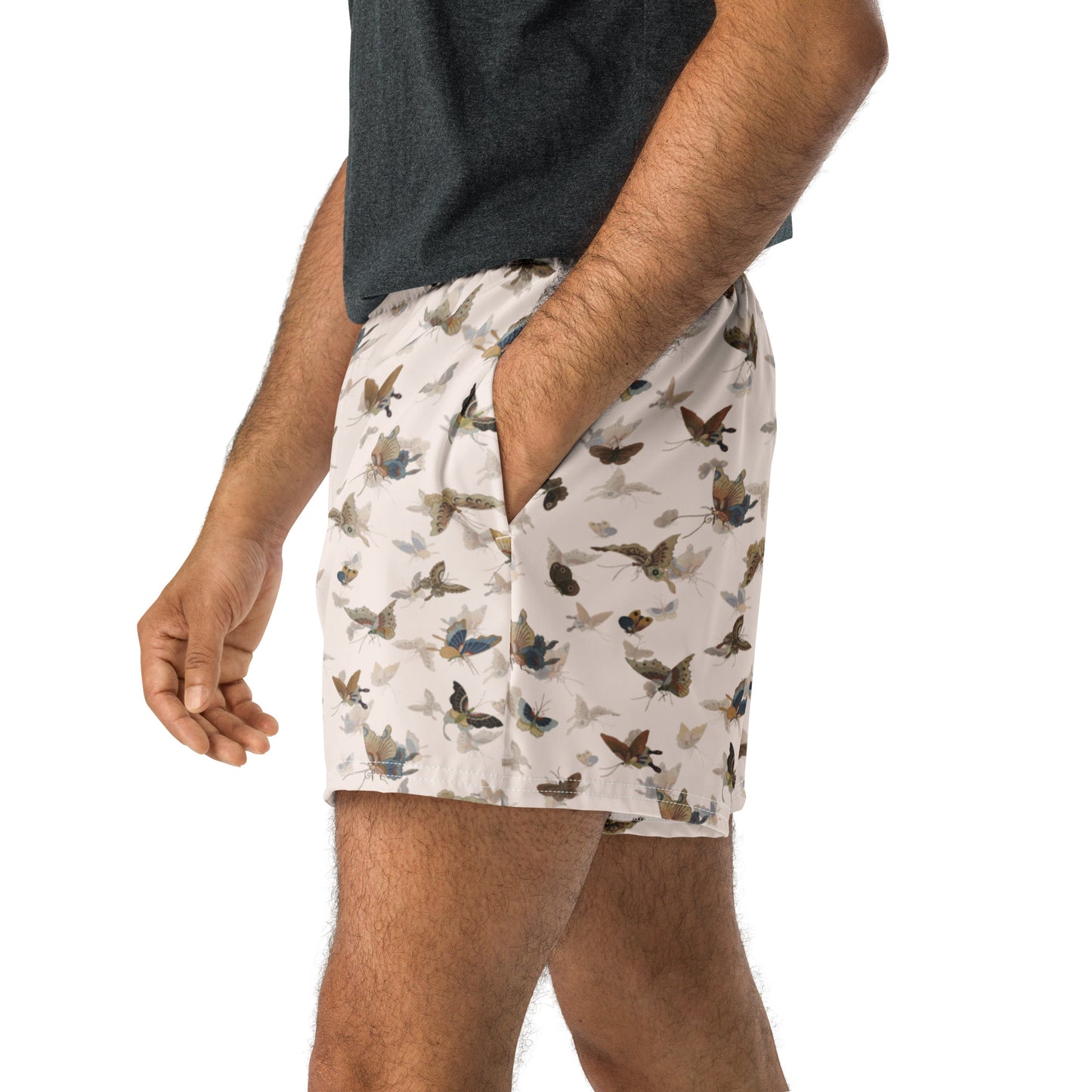 Butterfly dancing｜Unisex Athletic Shorts｜Fish belly white