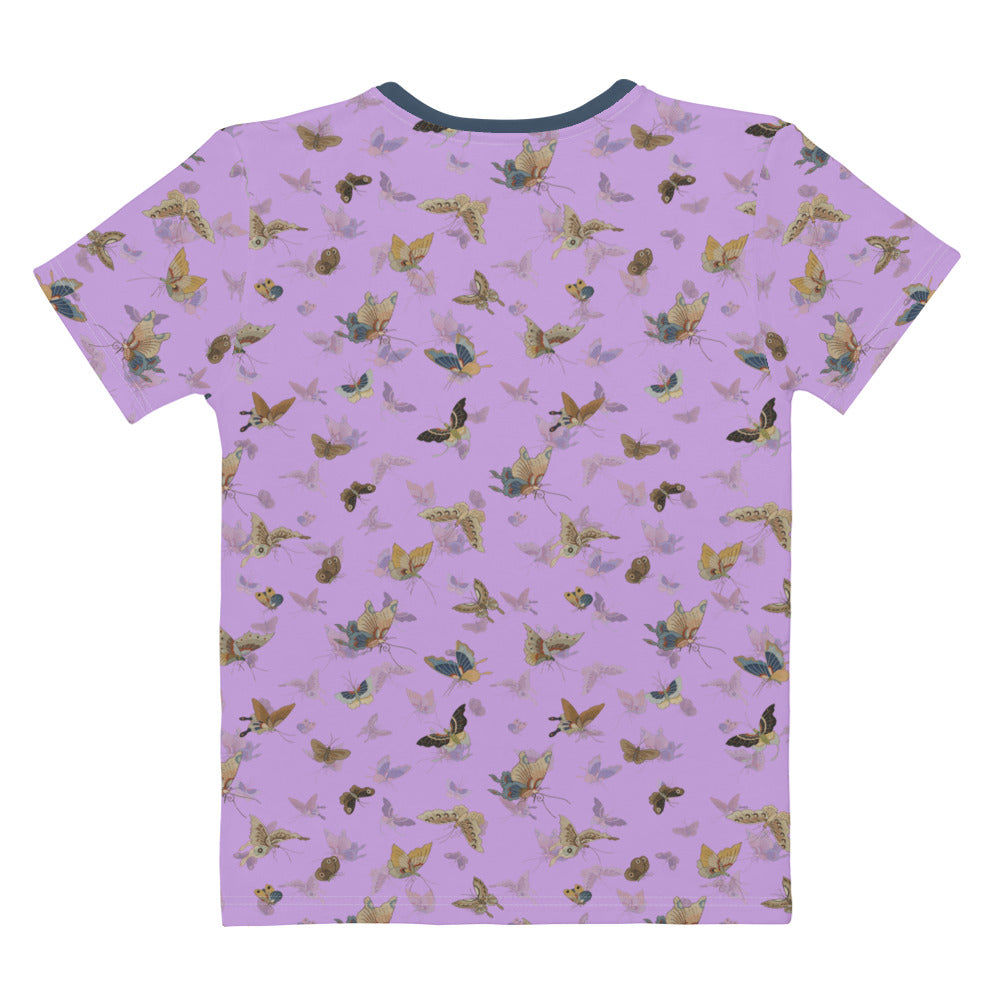 Butterfly dancing｜Ladies T-shirt｜Lilac