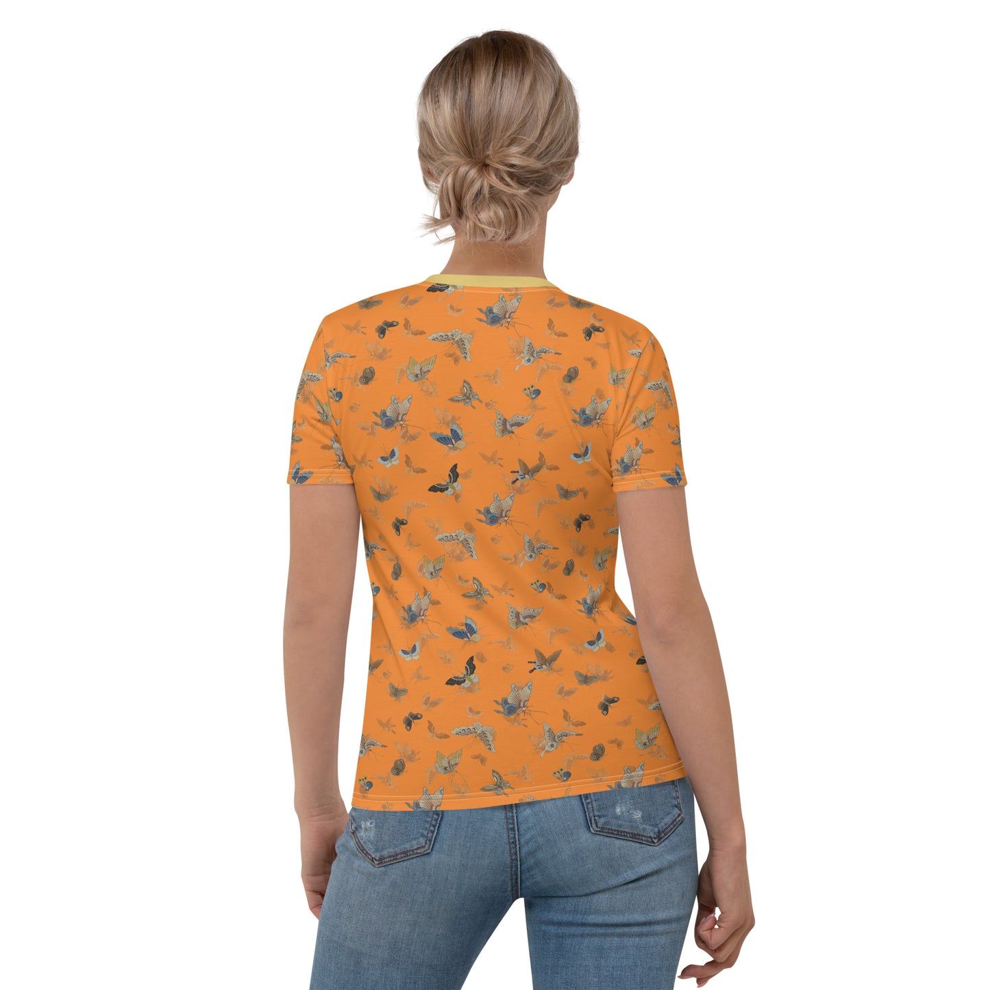 Butterfly dancing｜Ladies T-shirt｜Orange