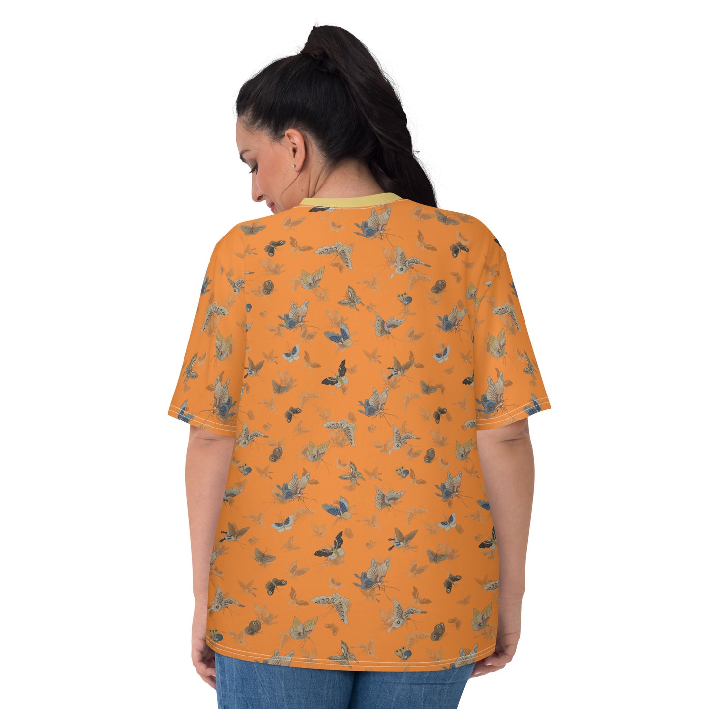 Butterfly dancing｜Ladies T-shirt｜Orange