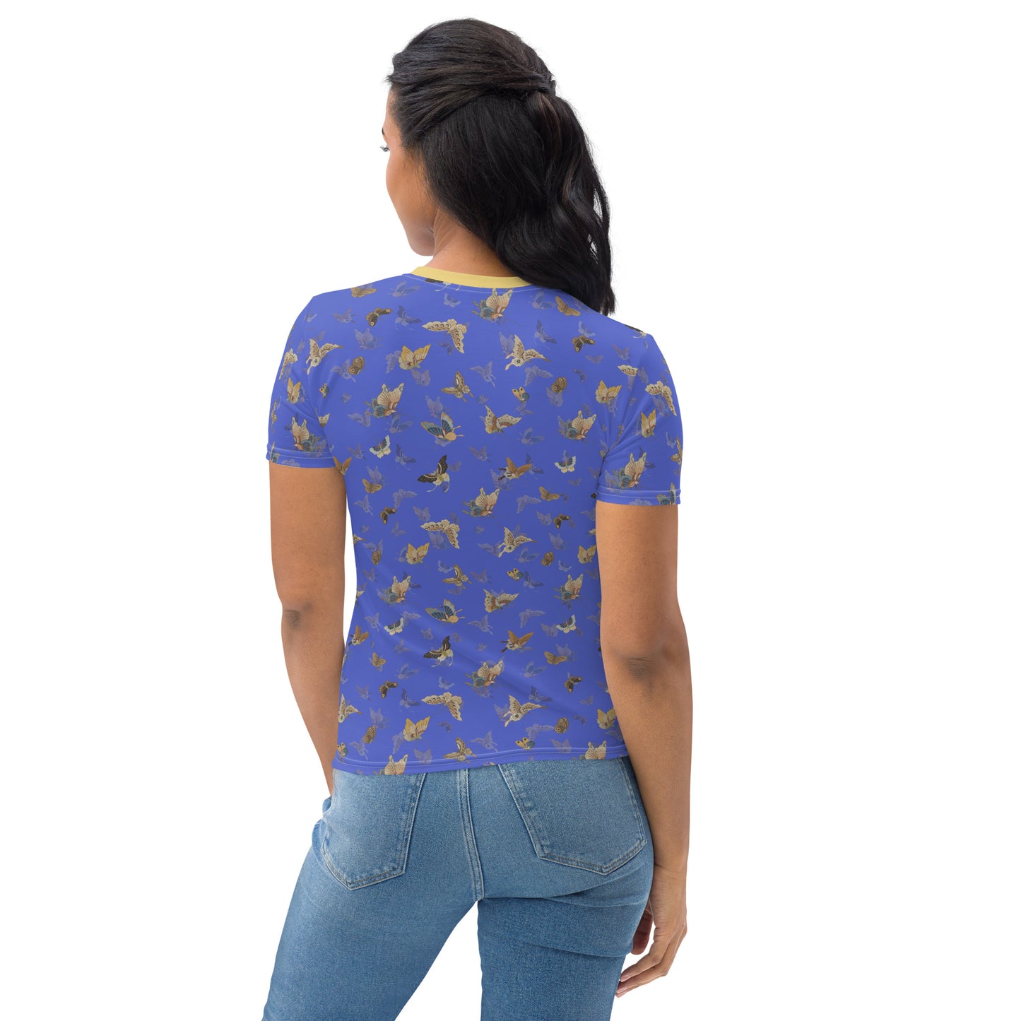 Butterfly dancing｜Ladies T-shirt｜Royal blue