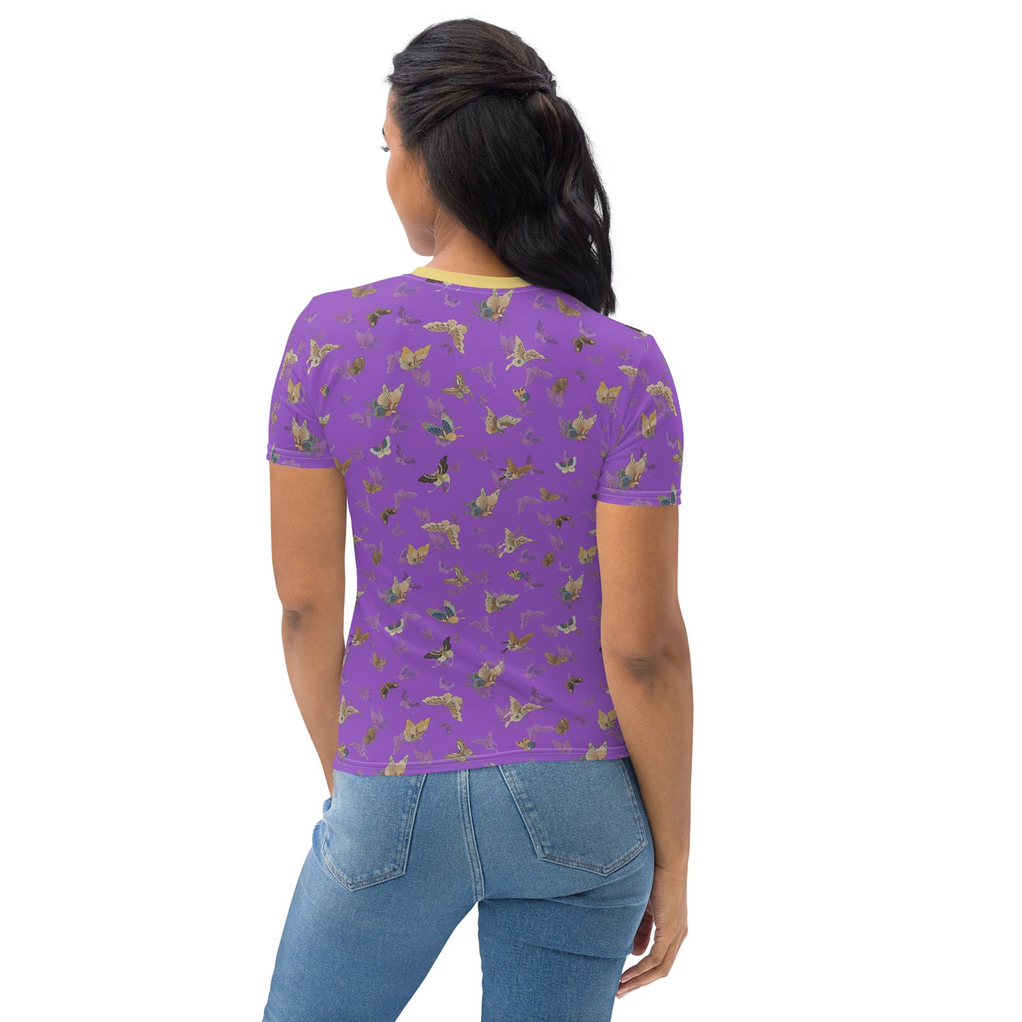 Butterfly dancing｜Ladies T-shirt｜Purple