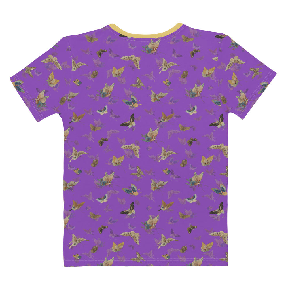 Butterfly dancing｜Ladies T-shirt｜Purple