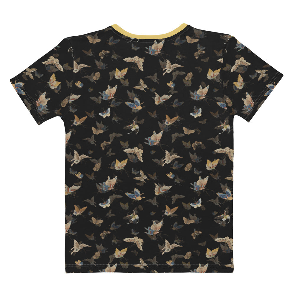 Butterfly dancing｜Ladies T-shirt｜Black