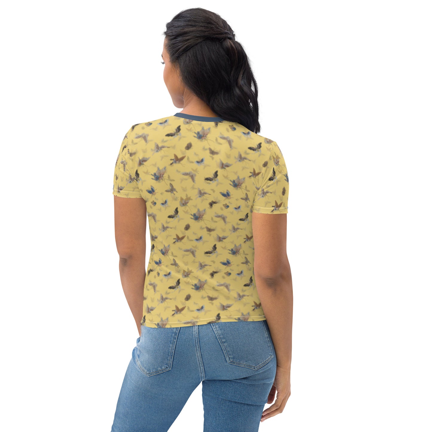 Butterfly dancing｜Ladies T-shirt｜Gold