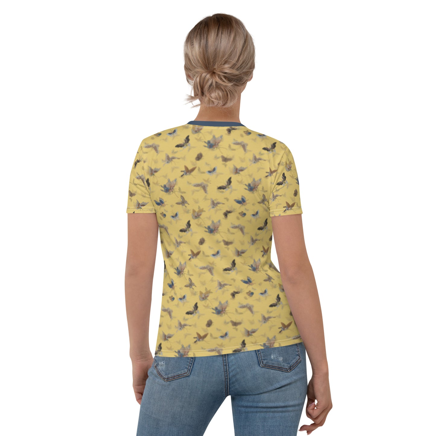 Butterfly dancing｜Ladies T-shirt｜Gold