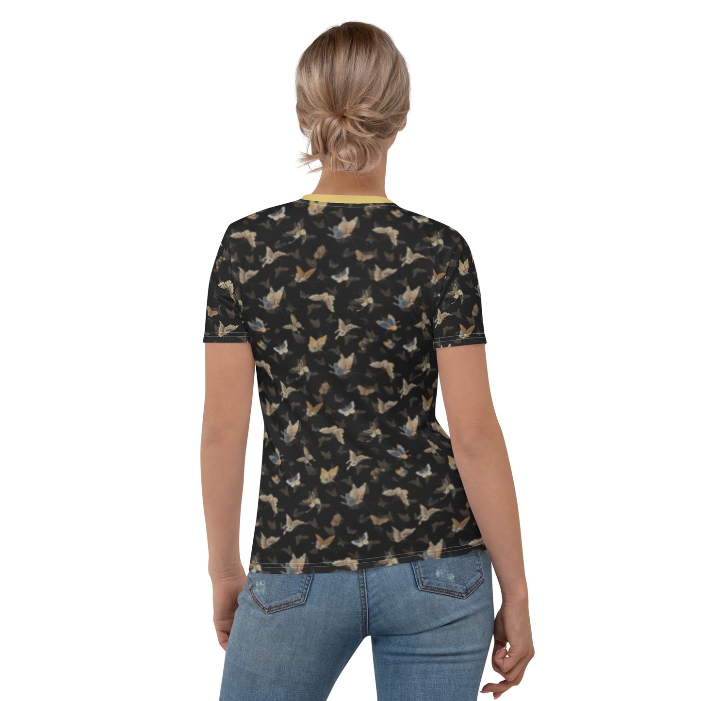 Butterfly dancing｜Ladies T-shirt｜Black