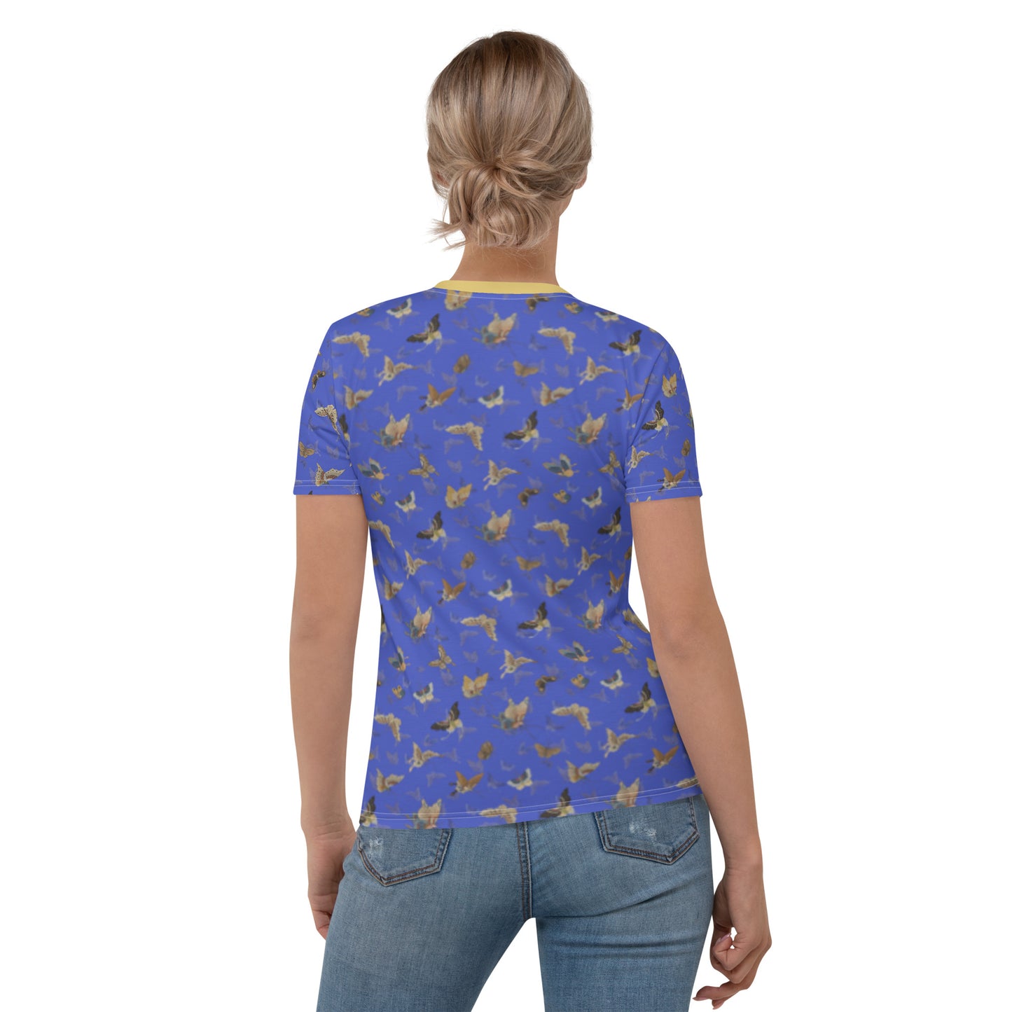 Butterfly dancing｜Ladies T-shirt｜Royal blue