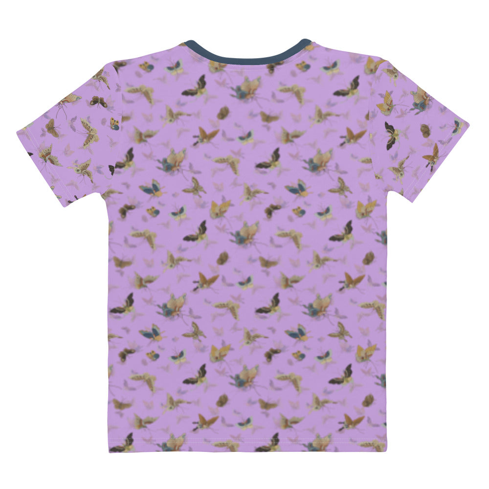 Butterfly dancing｜Ladies T-shirt｜Lilac