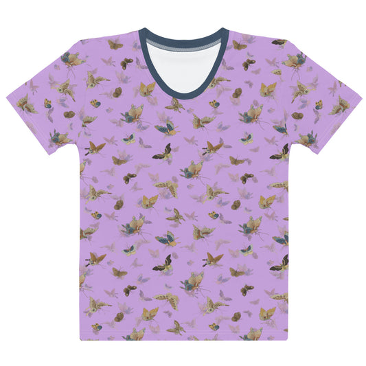 Butterfly dancing｜Ladies T-shirt｜Lilac