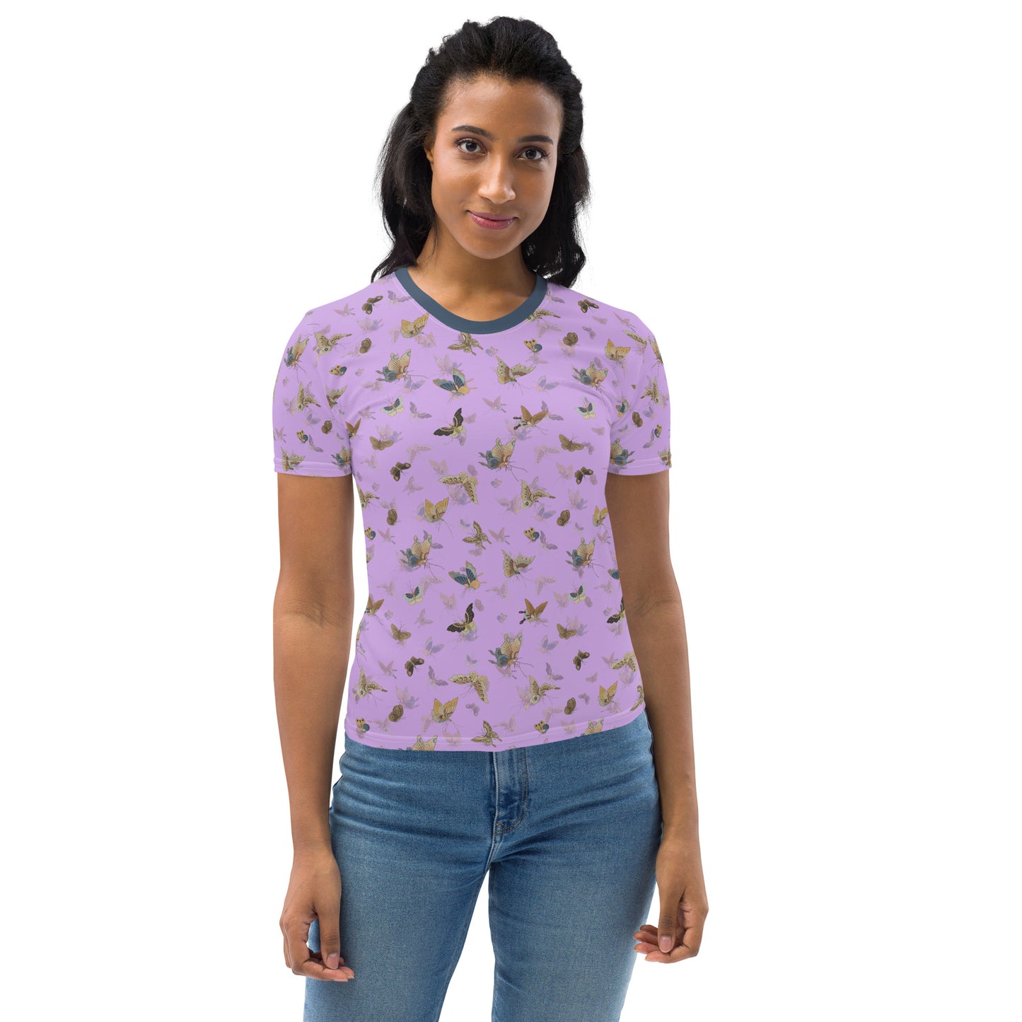 Butterfly dancing｜Ladies T-shirt｜Lilac