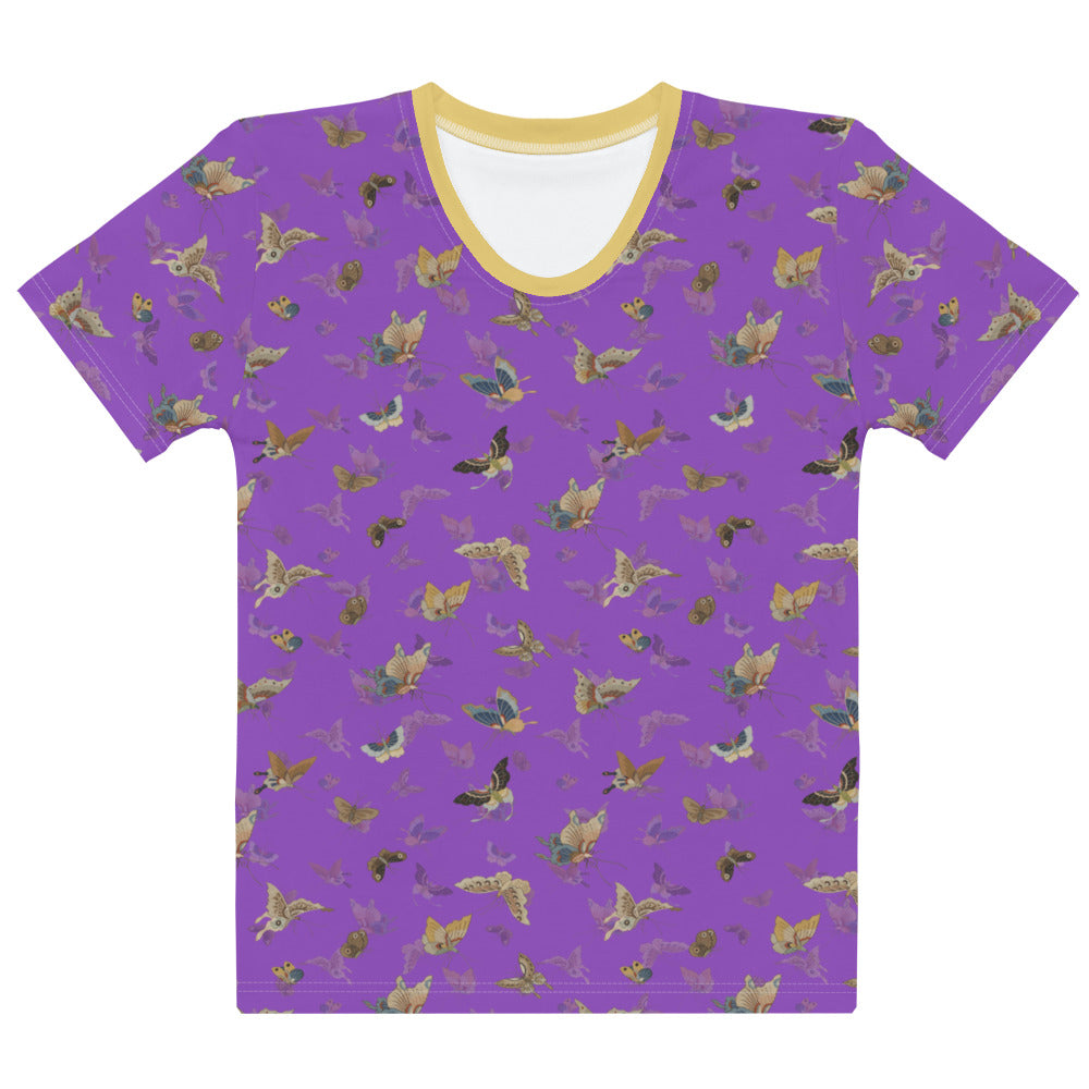 Butterfly dancing｜Ladies T-shirt｜Purple