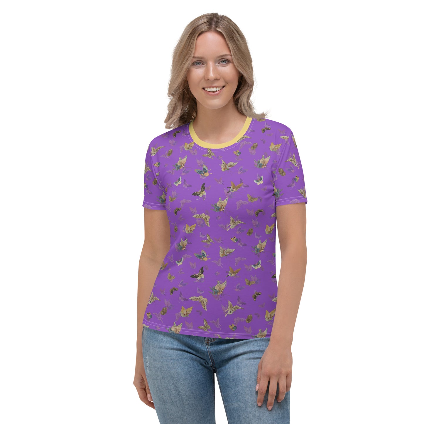 Butterfly dancing｜Ladies T-shirt｜Purple