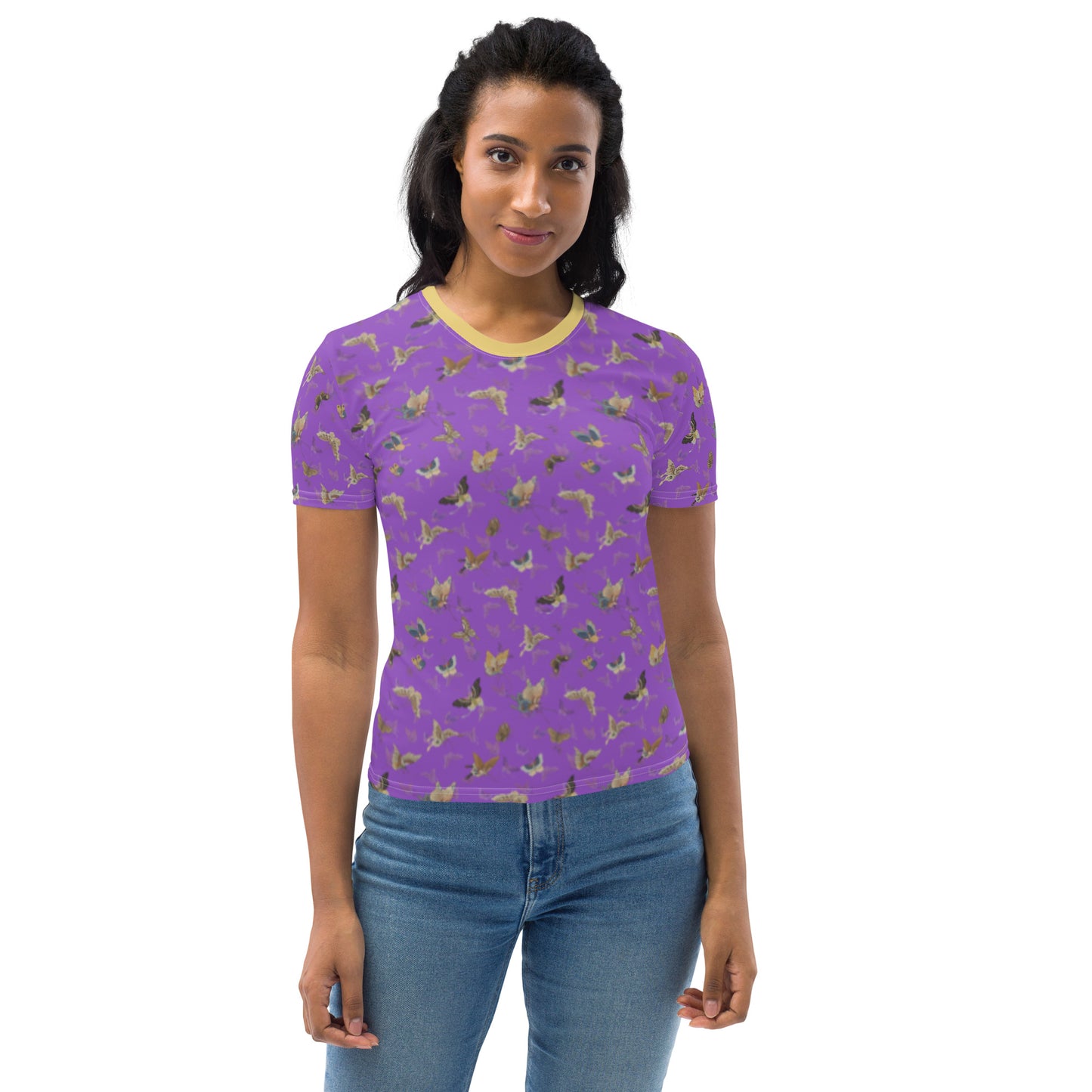 Butterfly dancing｜Ladies T-shirt｜Purple