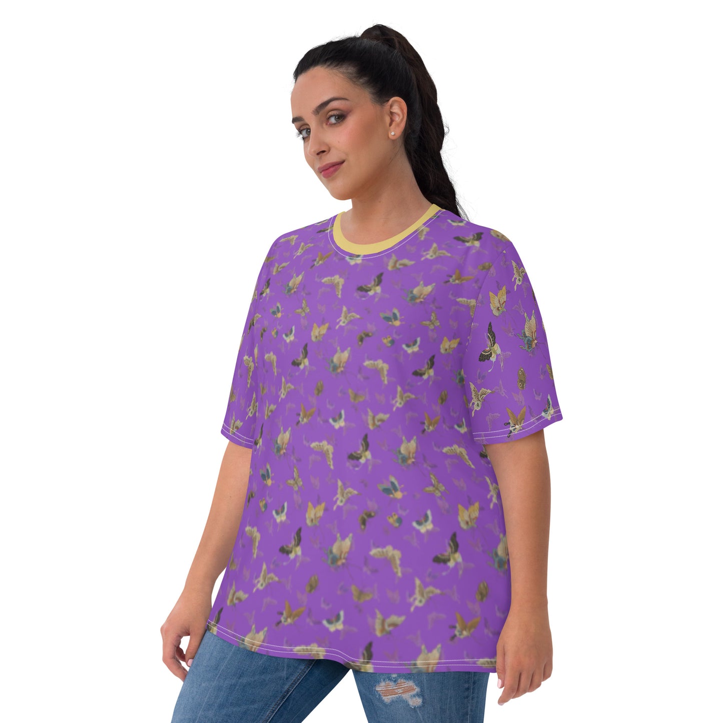 Butterfly dancing｜Ladies T-shirt｜Purple