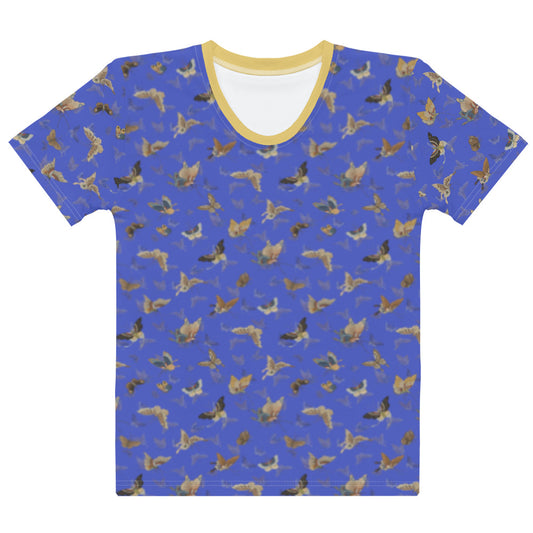 Butterfly dancing｜Ladies T-shirt｜Royal blue