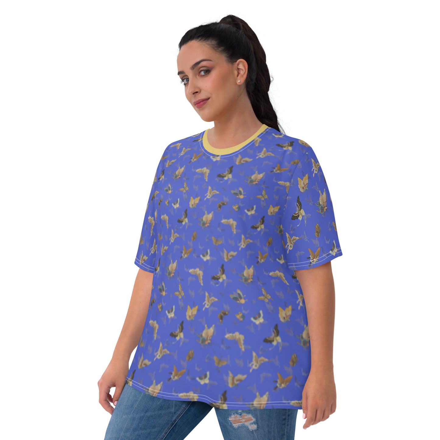 Butterfly dancing｜Ladies T-shirt｜Royal blue