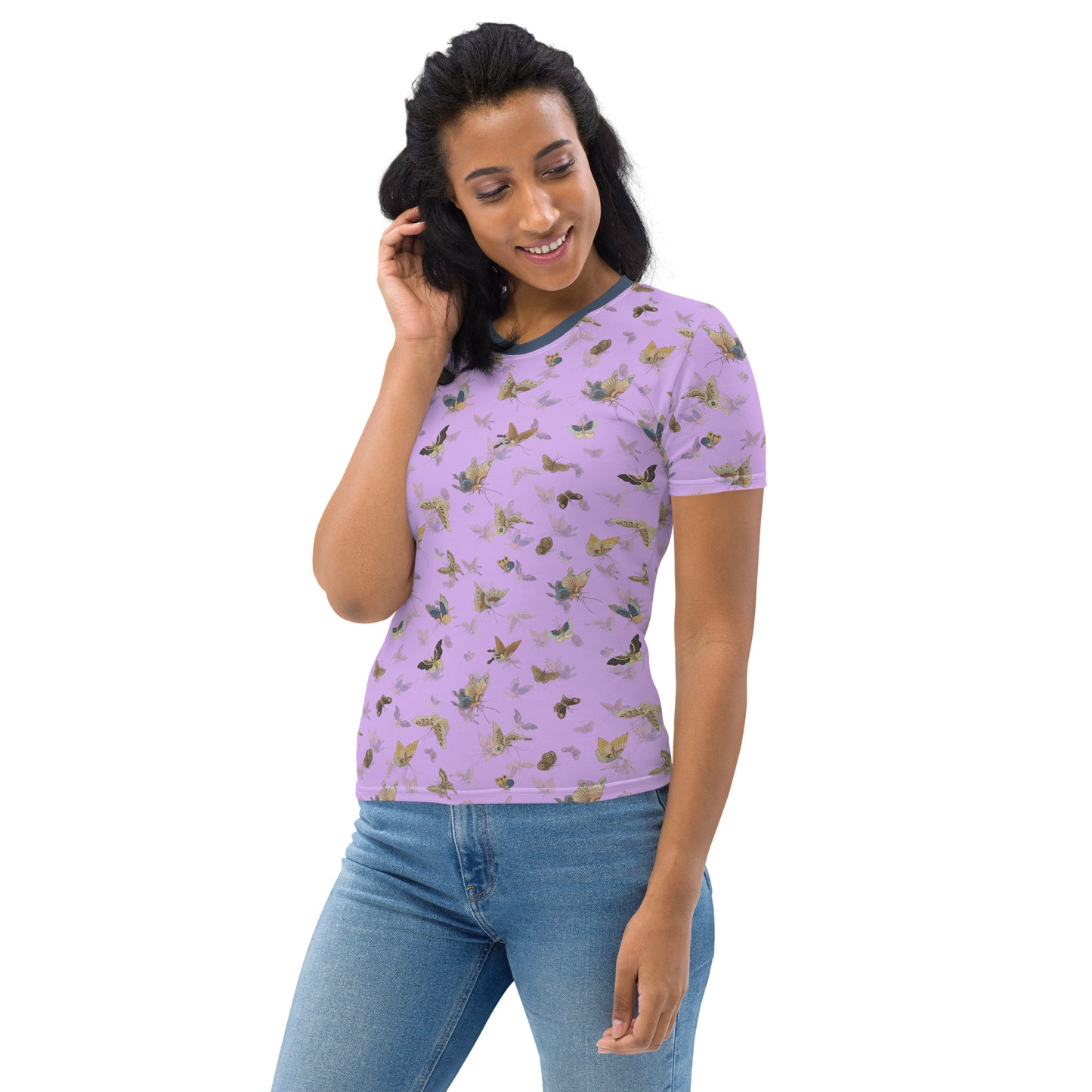 Butterfly dancing｜Ladies T-shirt｜Lilac