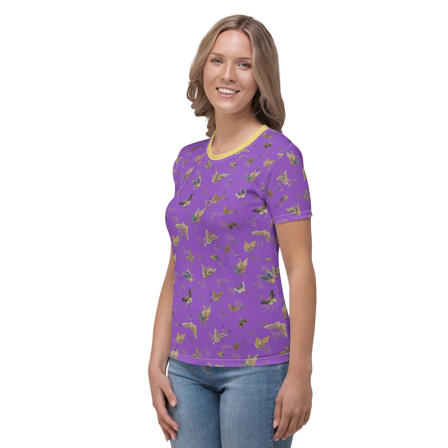 Butterfly dancing｜Ladies T-shirt｜Purple