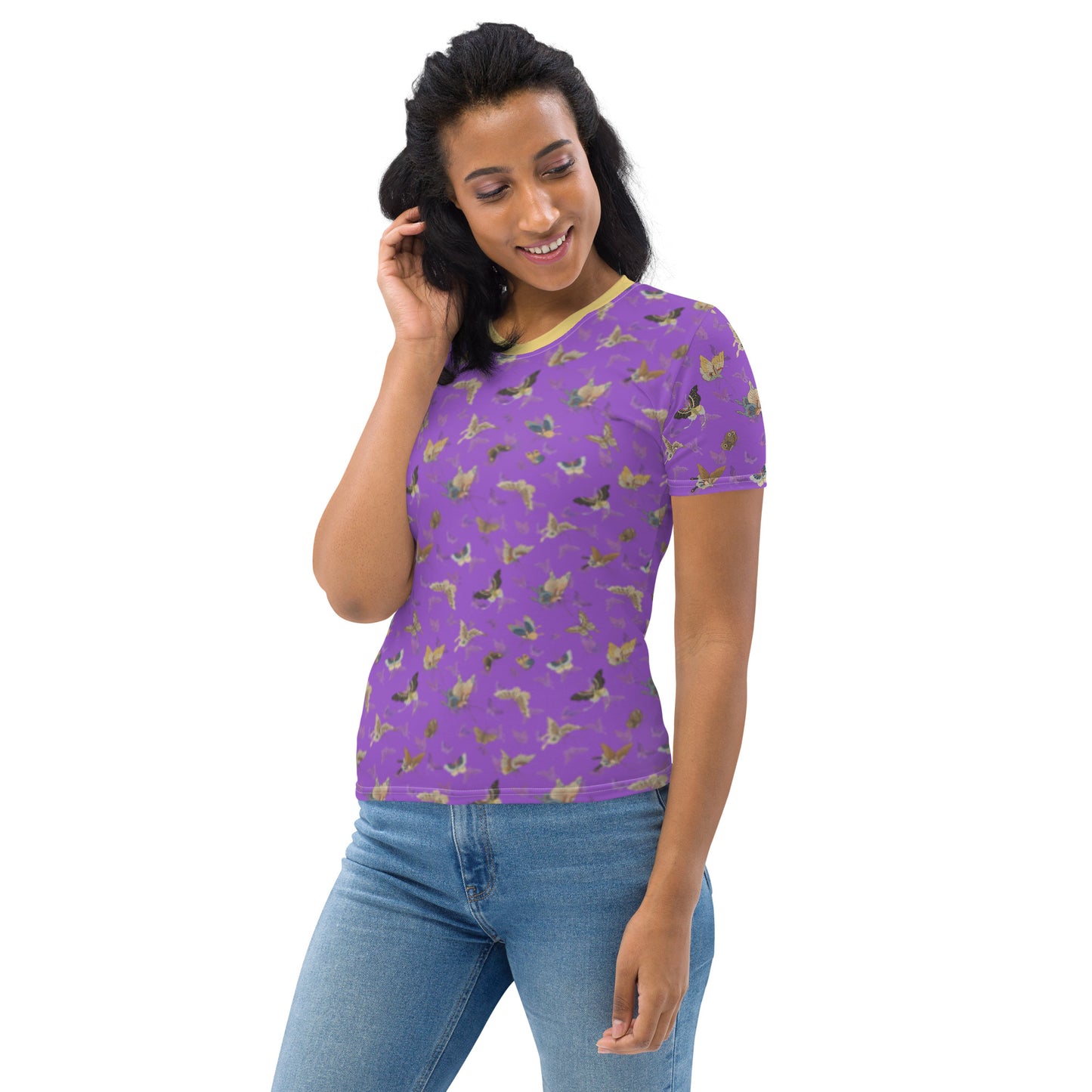 Butterfly dancing｜Ladies T-shirt｜Purple