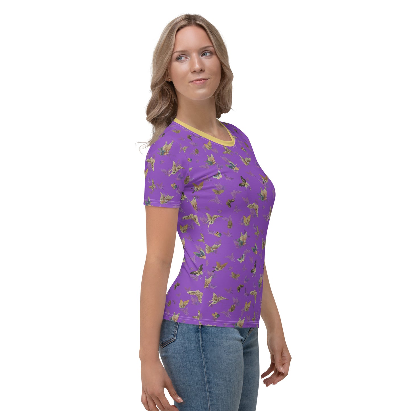 Butterfly dancing｜Ladies T-shirt｜Purple