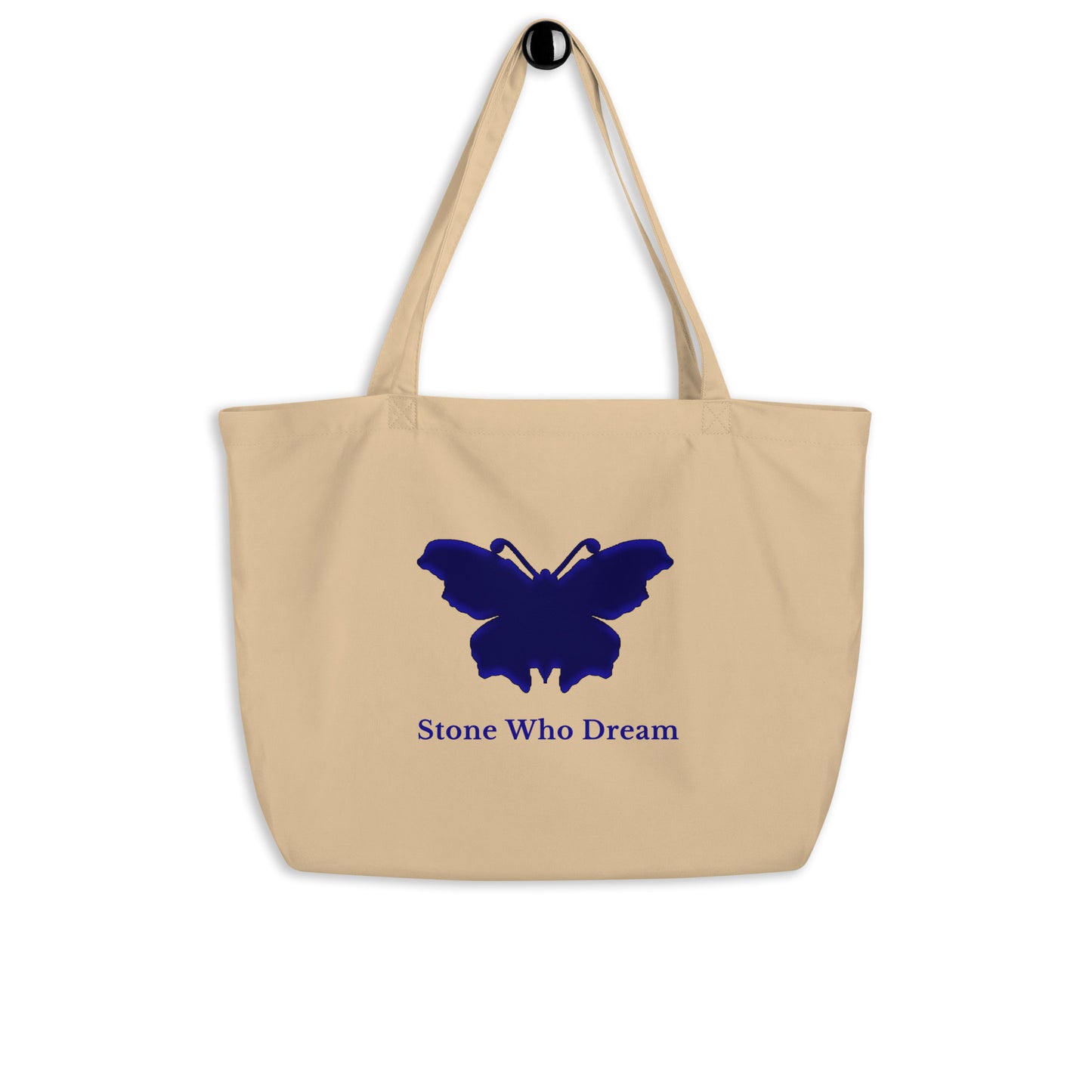 Logo collection｜Large organic tote bag｜Oyster