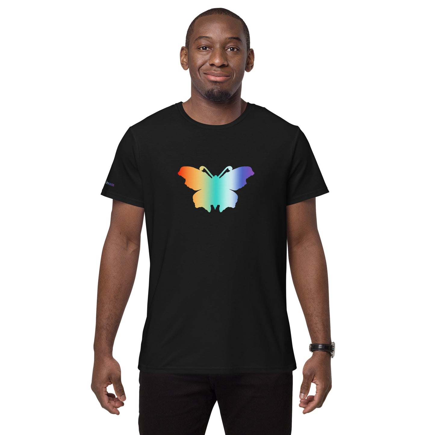 Logo collection｜Men's premium cotton t-shirt｜Rainbow and Front