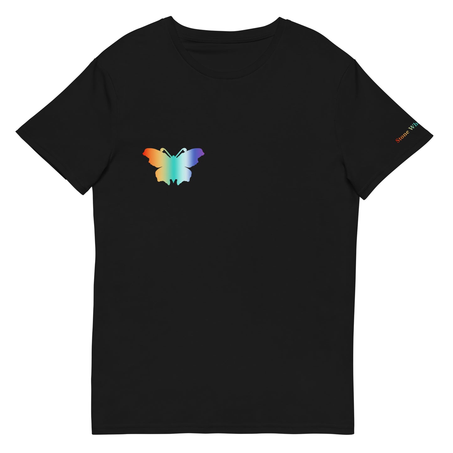 Logo collection｜Men's premium cotton t-shirt｜Rainbow(R) and Front