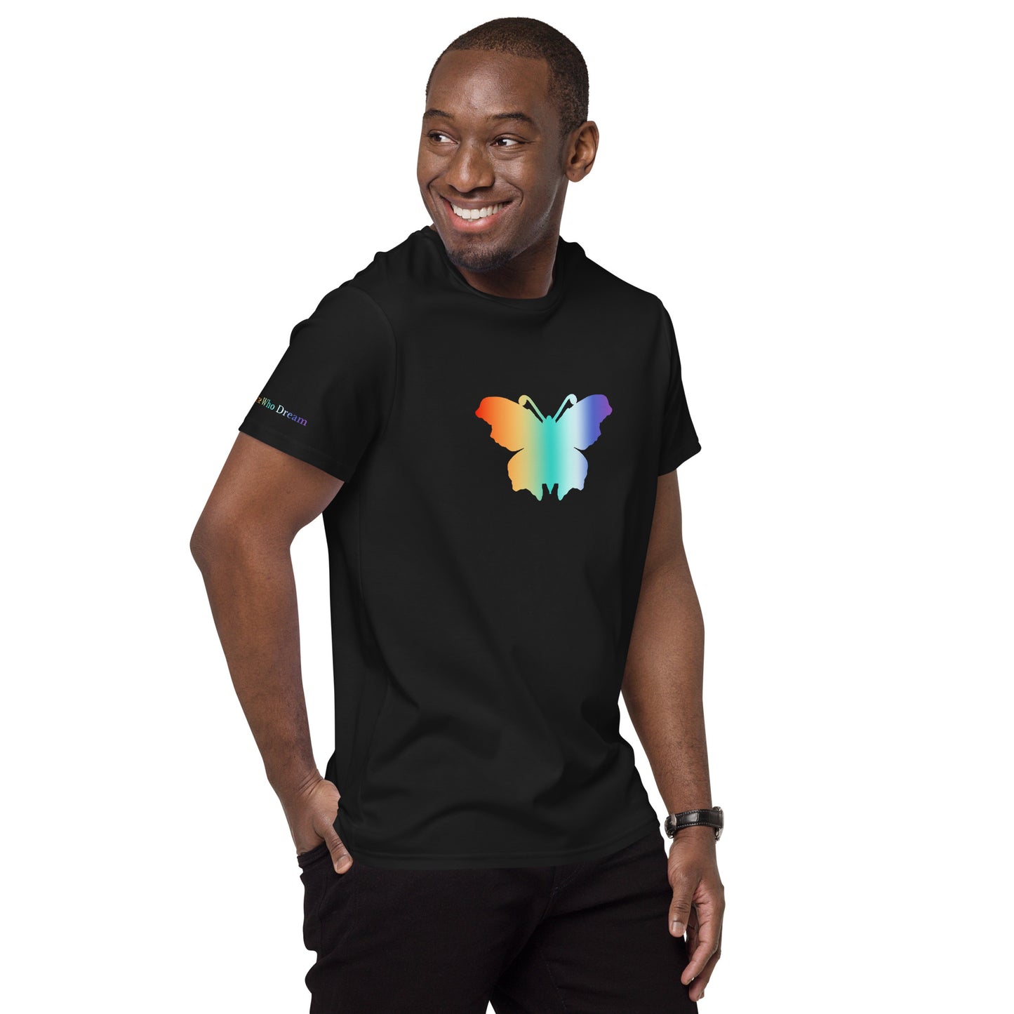 Logo collection｜Men's premium cotton t-shirt｜Rainbow and Front